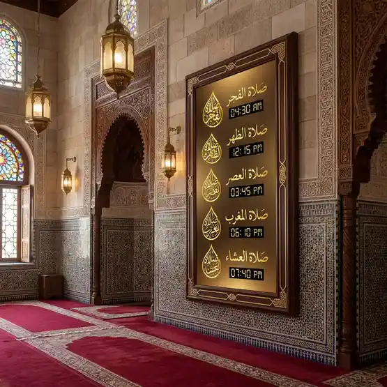 مخطوطات الصلوات الخمس فيكتور SVG AI EPS PNG للتصميم والموشن جرافيك والليزر Five Daily Prayers Calligraphy